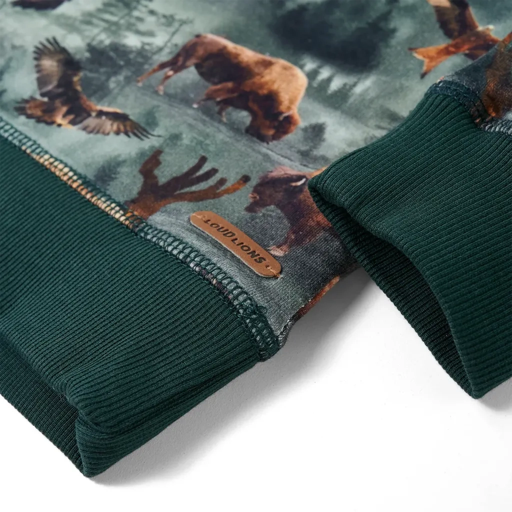 Felpa per Bambini Verde Scuro 92 12979