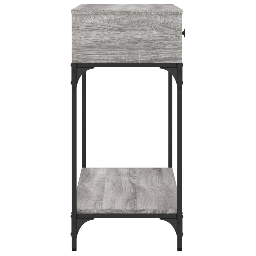 Tavolino Consolle | Tavolo d'Ingresso Grigio Sonoma 100x34,5x75cm Legno Multistrato