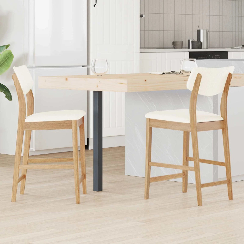 Sedie da pranzo 2 pcs Naturale 48 x 49 x 95 cm 42020476