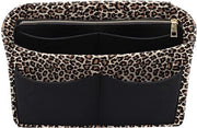 Organizzatore di tessuti con cerniera, applicabile alla tasca Speedy Neverfull, trasformatore di tasche, (B-Leopard), grande