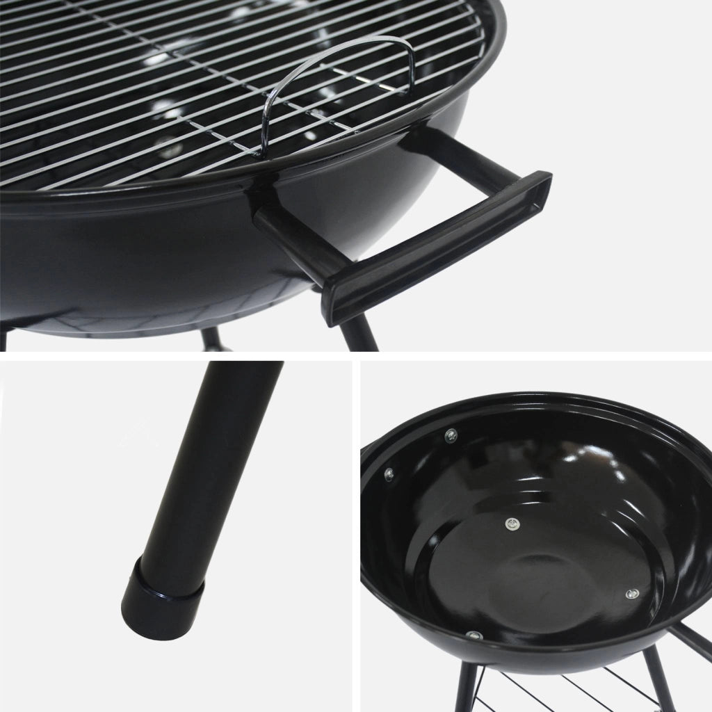 Barbecue a carbonella, ø39cm, nero