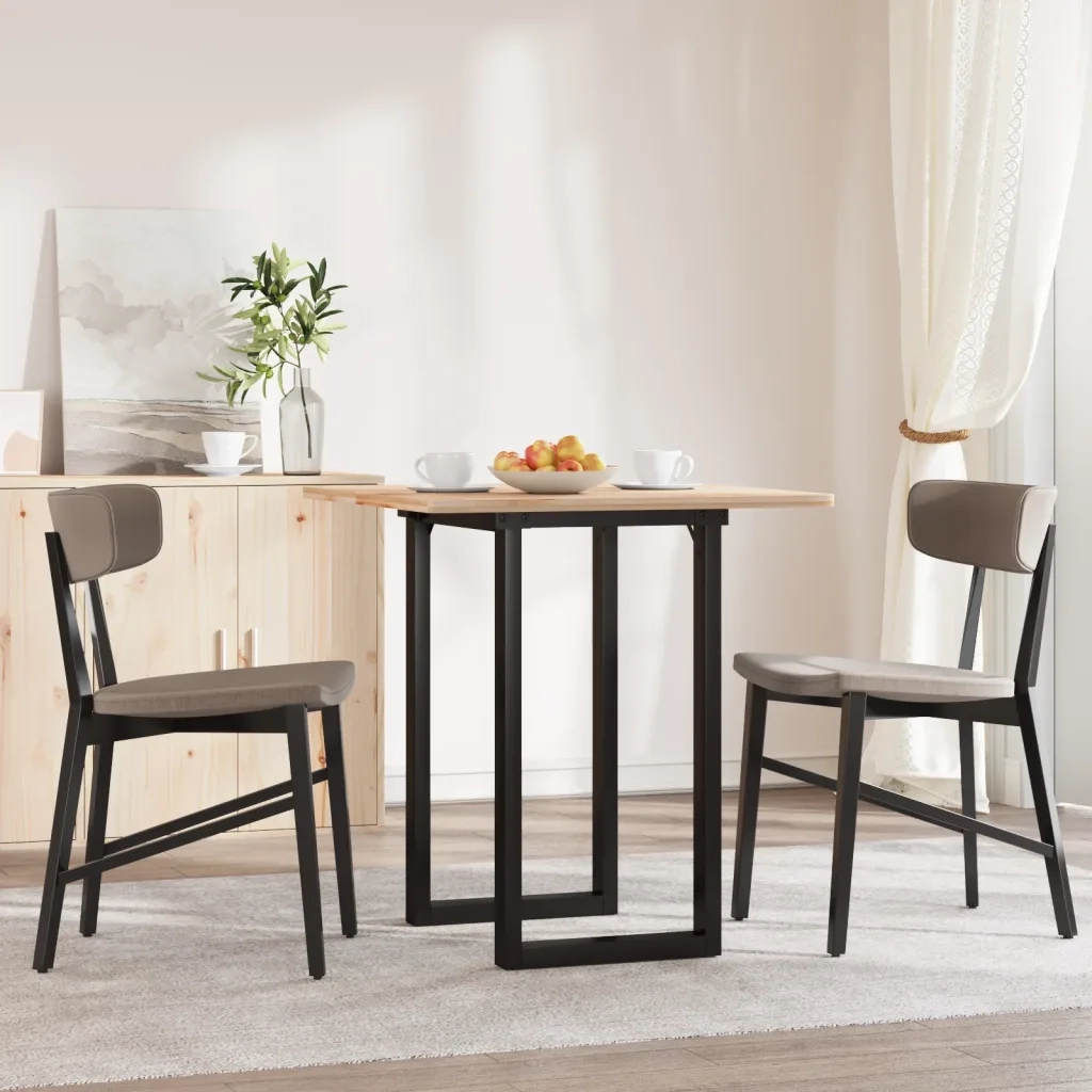 Telaio Gambe a O per Tavolo da Pranzo 50x40x73 cm in Acciaio