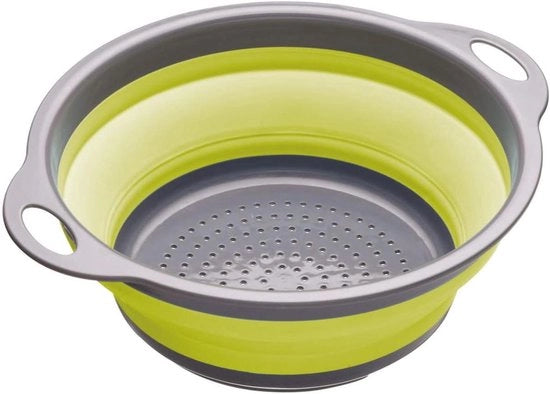 Vergia con apertura laterale - Opportunità di ripiegamento - 24 cm - Verde - Plastica