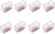 Protezioni per gambe di mobili - 8 pezzi - Antiscivolo - Pelle in PVC - Per pavimento in tappeto - Dimensioni 2,4 x 4,5 x 3,1 cm - Protezioni per mobili