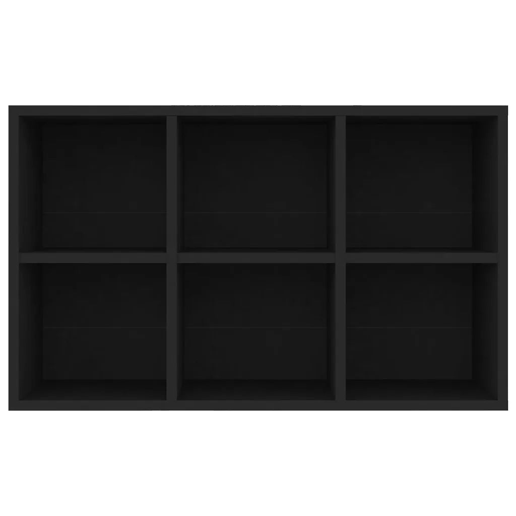 Libreria/Credenza Nera 66x30x97,8 cm in Truciolato cod mxl 8719