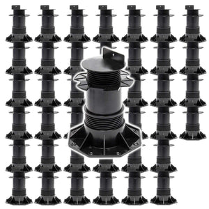 Set 40 supporti per pavimenti galleggianti Altezza regolabile 140-210mm Max 2700 kg Piedini per decking