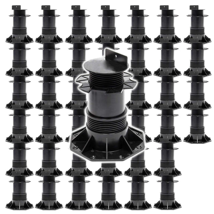 Set 40 supporti per pavimenti galleggianti Altezza regolabile 140-210mm Max 2700 kg Piedini per decking