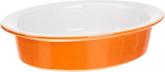 Piatto per forno, ceramica, arancione, 20 x 14 cm