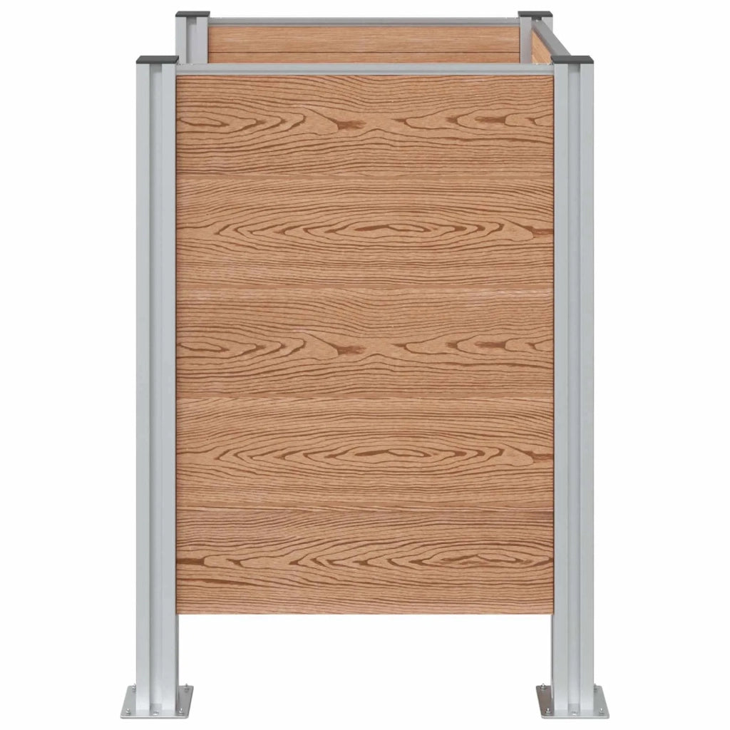 Recinzione Contenitore per Rifiuti Marrone 85 x 85 x 115 cm