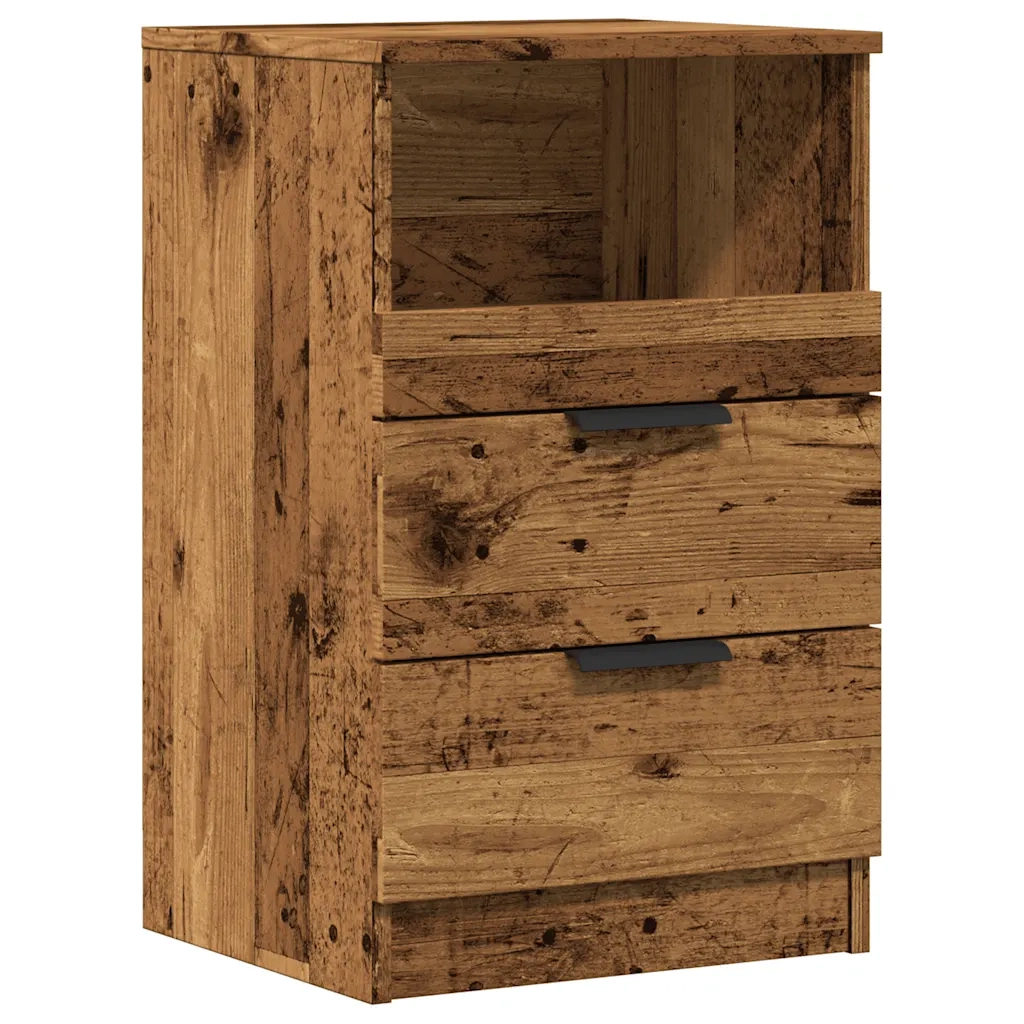 Comodino Legno Vecchio 40x36x65 cm in Legno Multistrato 856844