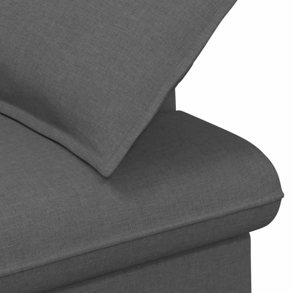Loveseat con bottoni imbottiti Grigio Scuro 111 x 68 x 80 cm 42041797