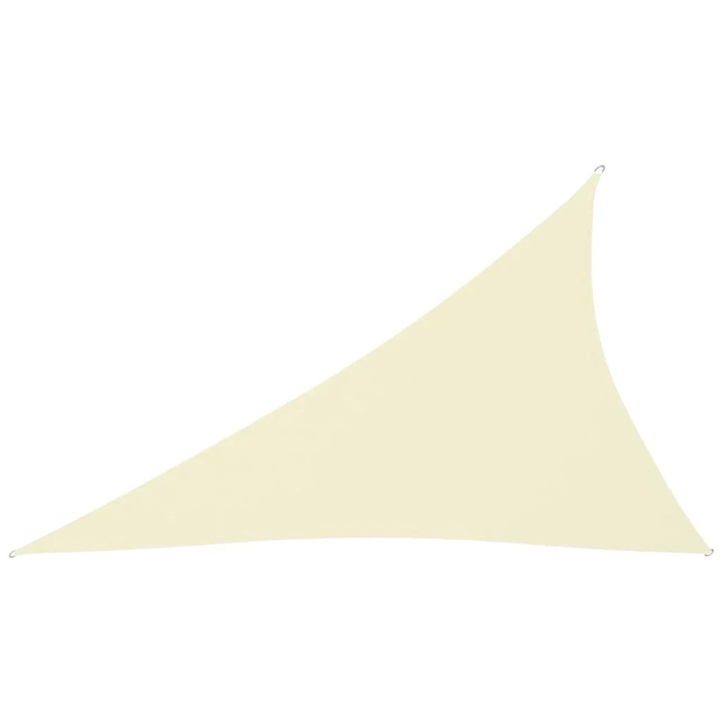 Vela ombreggiante/ombrellone triangolare in tessuto Oxford 3 x 4 x 5 m crema 02_0009845