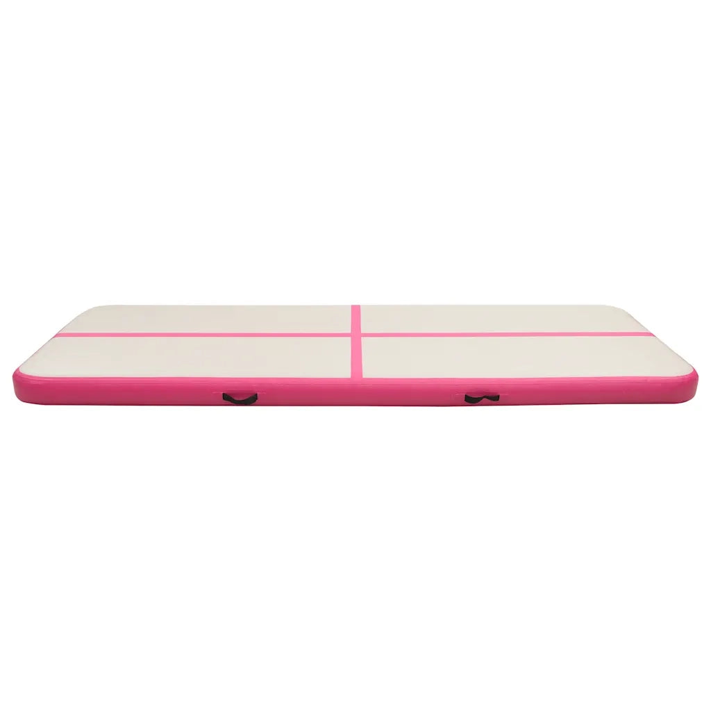 Tappetino Ginnastica Gonfiabile con Pompa 500x100x20cm PVC Rosa CFW8417796
