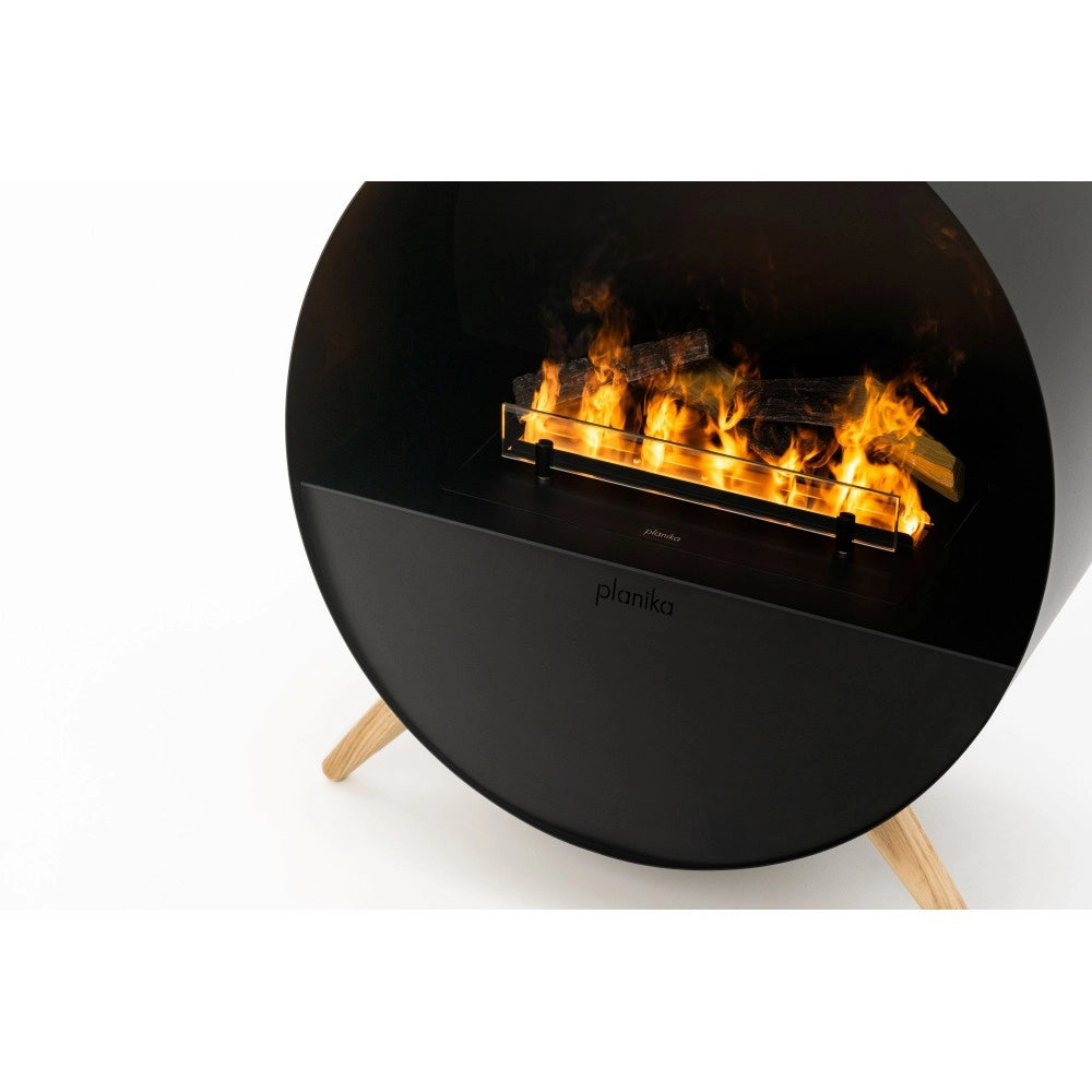 Planika - Camino a Vapore Acqua Misty Effetto Fiamma Realistica con Tecnologia Optimyst, Controllo Remoto, Design Moderno