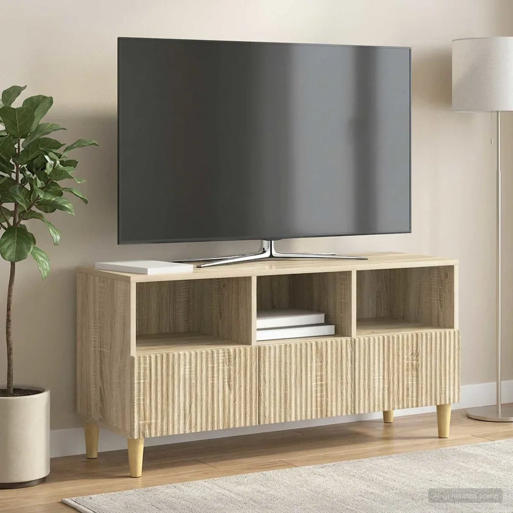 Mobile TV Rovere Sonoma 102 x 34,5 x 50 cm Legno ingegnerizzato 894677