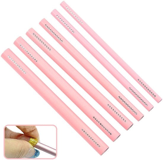Set di modellazione unghie 6 pezzi - C-Curve punte - Astucci metallici - Attrezzatura per nail art - Strumento per manicure - Strumenti per decorazione DIY - Strumenti per nail art