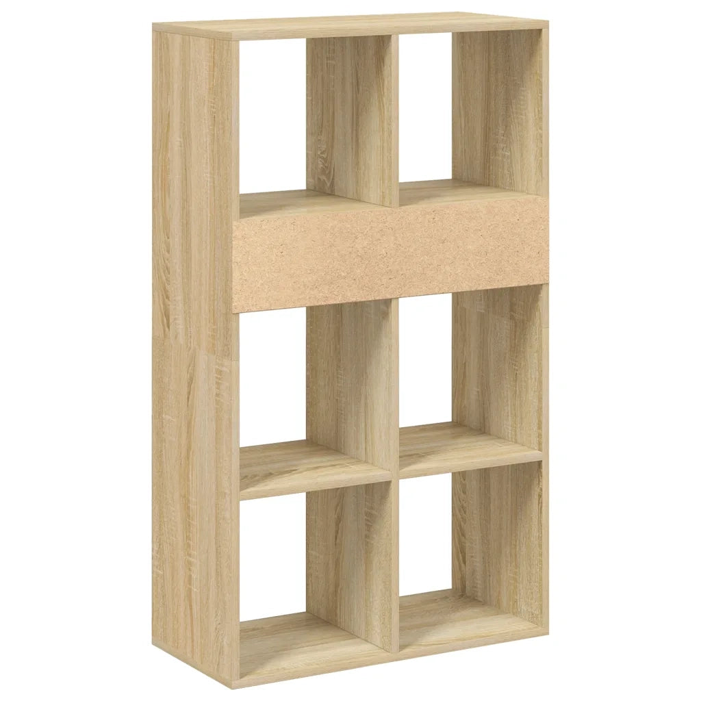 Libreria Rovere Sonoma 66x31x112 cm in Legno Multistrato