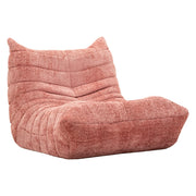 Poltroncina Battam, Poltrona Rivestimento in Tessuto Bouclè, 27x27x108h cm Rosa