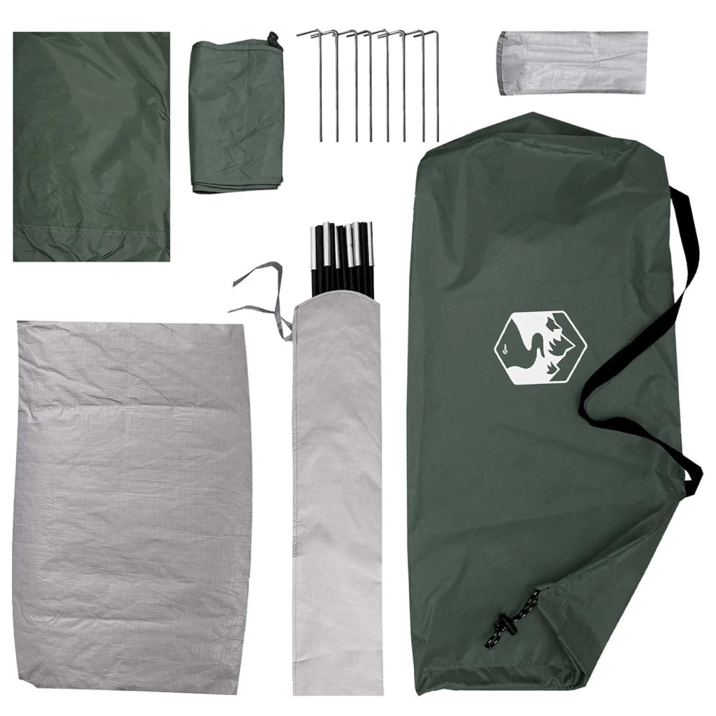 Tenda da campeggio con tetto Verde militare 190 x 140 x 105 cm 42028645