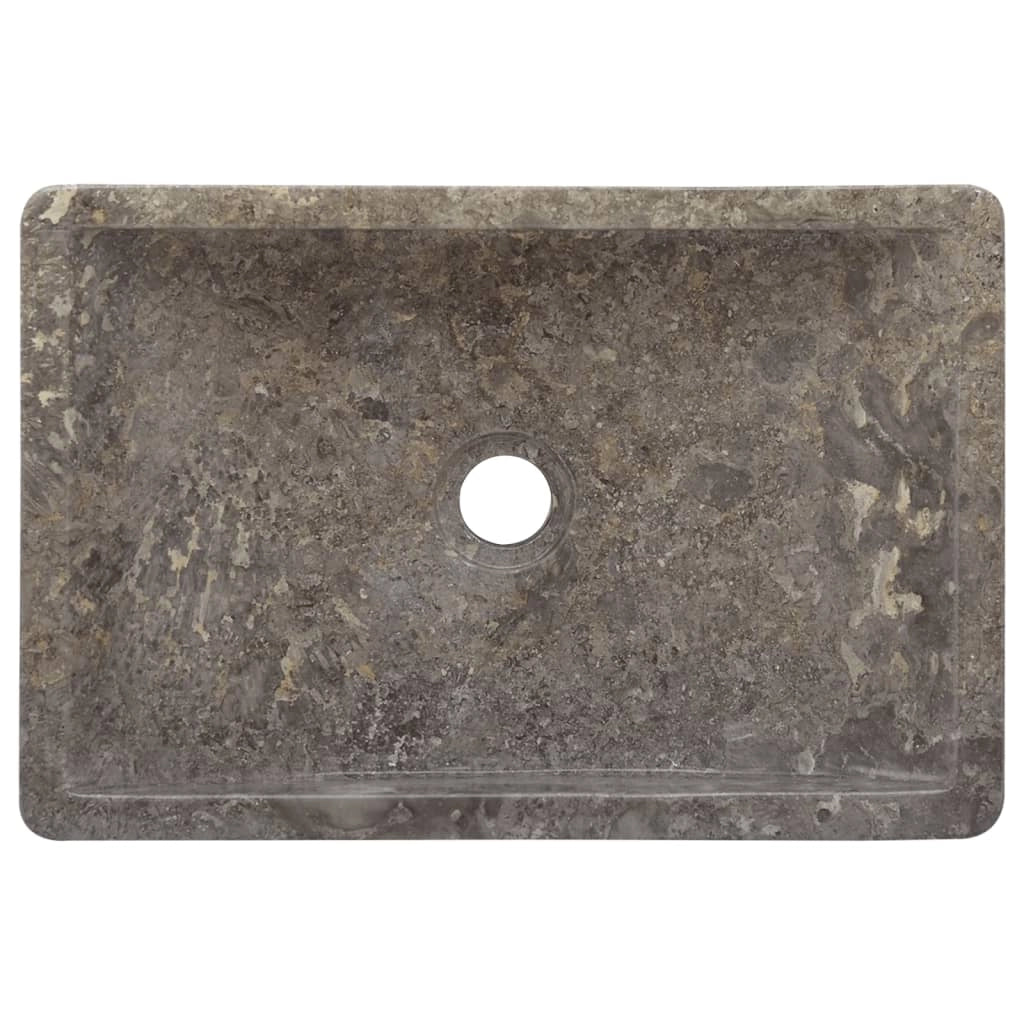 Lavandino da bagno lavabo da appoggio lavabo da WC lavabo da bagno lavabo da interno 45 x 30 cm marmo grigio 02_0002800
