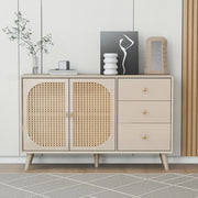 Mobile TV con ante e cassetti - Zephmum- Offwhite Creme 120 cm