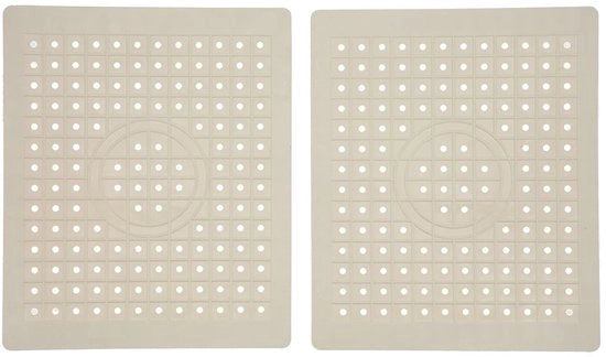 Mat di Cucina in Gomma Quadrato, Protezione per la Cucina, 2 pezzi, 25 x 30 cm