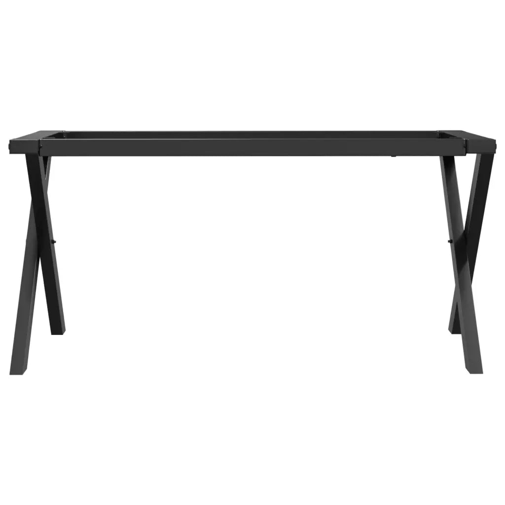 Telaio Gambe a X per Tavolino da Salotto 80x40x43 cm in Acciaio 357900