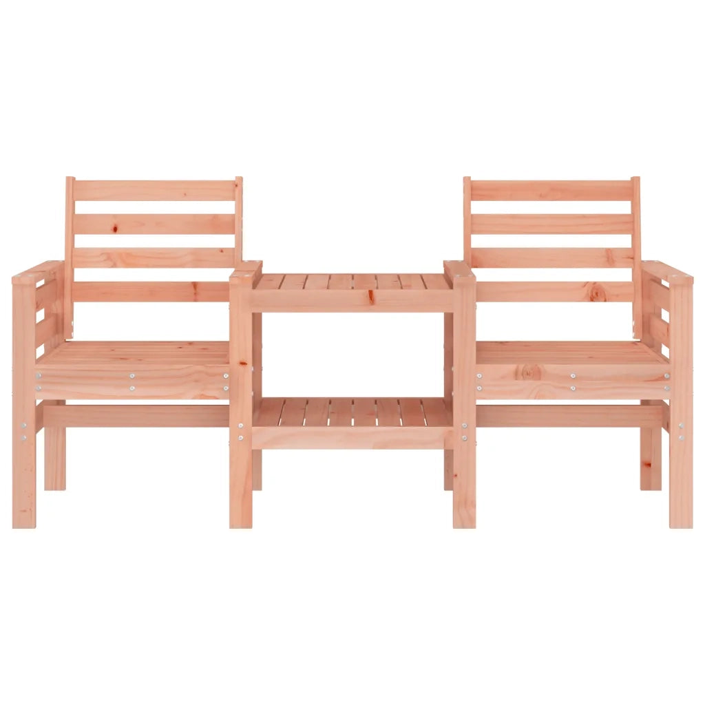 Panca da Giardino con Tavolino 2 Posti Legno Massello Douglas 825161