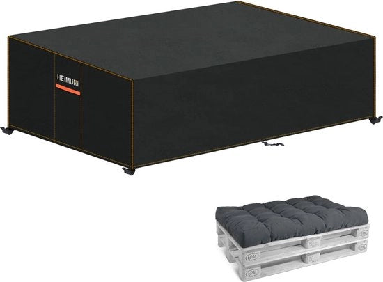 Copertura per bancone di pallet, impermeabile, coprihousse per bancone di pallet, bancone di pallet, coprihousse, tenda per bancone esterno, impermeabile, resistente al vento, resistente ai raggi UV, copertura per bancone di relax, 130 x 85 x 40 cm