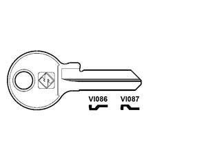 CHIAVI PER CILINDRI VIRO 5 SPINE PICCOLE- - VI087 SX - 20 pezzi SILCA