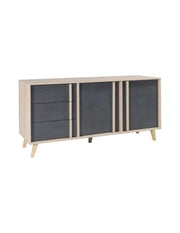 Buffet medio modello MALMO grigio. Mobile design stile SCANDINAVO. Effetto ultra trendy per il tuo soggiorno.