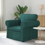 Divano Verde Scuro 95 x 82 x 80 cm Tessuto