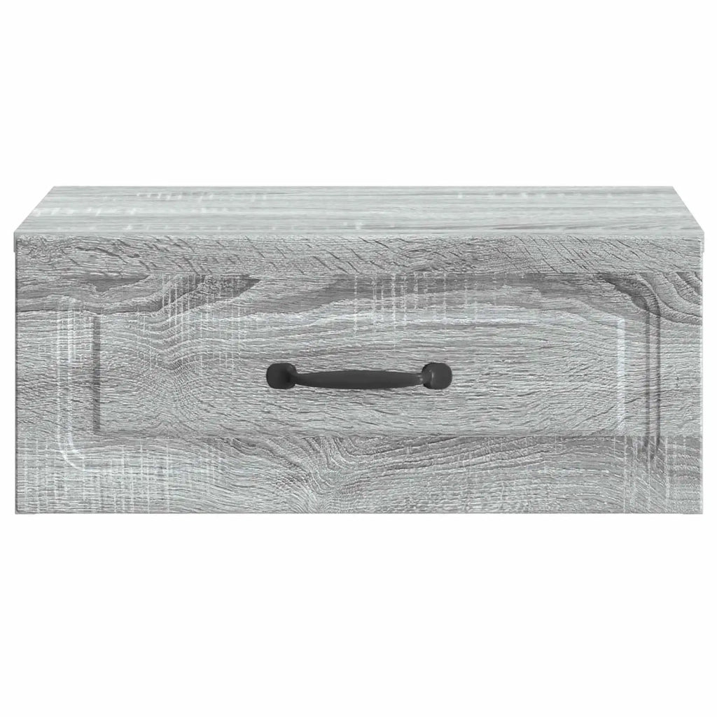 Mobiletto da notte a muro Grigio Sonoma 49 x 34,5 x 20 cm 899307