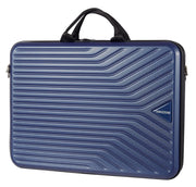 Borsa rigida da viaggio porta pc, tablet, tracolla, scomparti interni, blu Ravizzoni