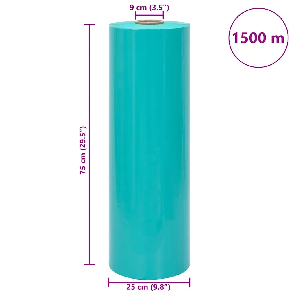 vidaXL Film Estensibile Agricolo Verde 25 μm 75 cm x 1500 m