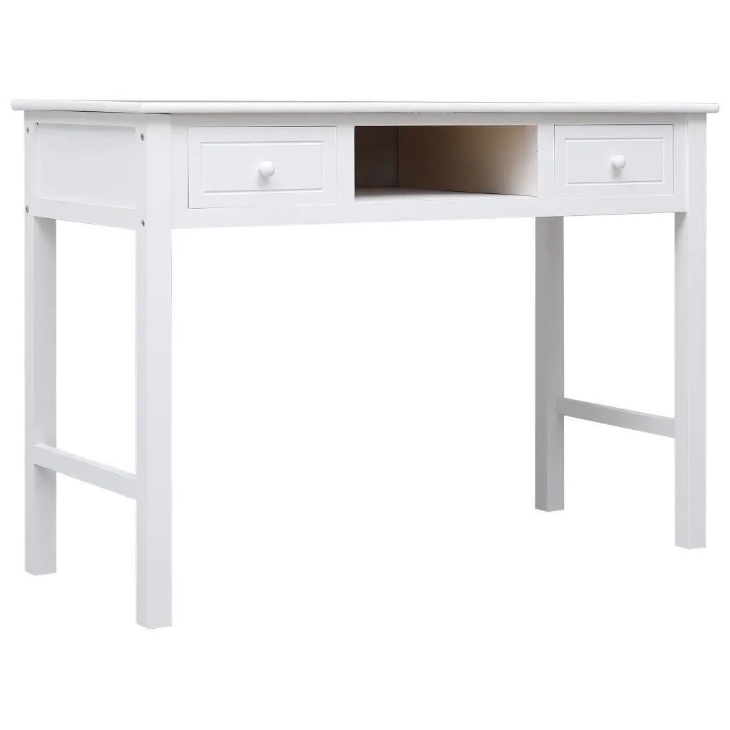 Scrivania Bianca 110x45x76 cm in Legno cod mxl 67672