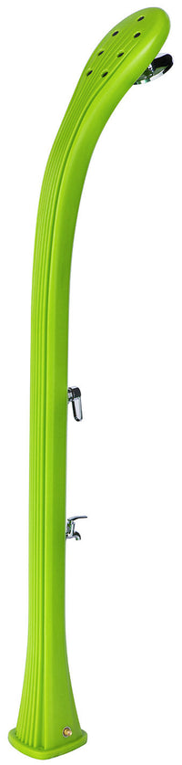 Doccia Solare da Giardino 28L Miscelatore e Lavapiedi Verde