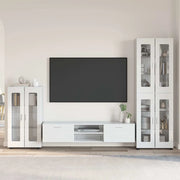 Set mobile TV FLORIN 3 pcs Bianco Lucido Legno multistrato 3397958