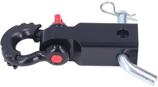 Beugelhaak in acciaio inossidabile - Bevestigazione universale per beugel - Trekhaak per Jeep/Auto/Vrachtwagen - Alta resistenza al trazione - Design antiscivolo - Haak con code di fissaggio: 10 mm, 12 mm, 14 mm, 16 mm, 18 mm, 20 mm, 22 mm, 24 mm