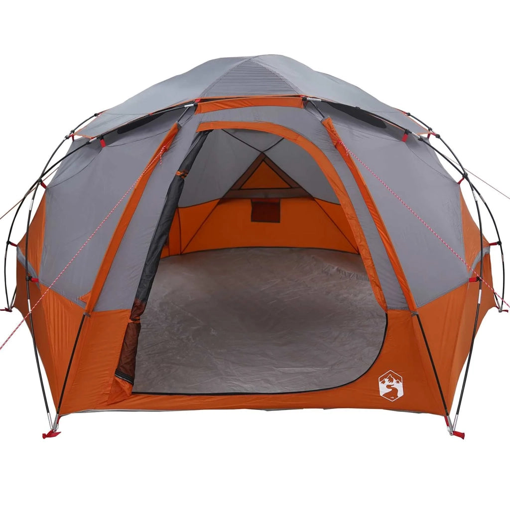 Tenda a cupola con tetto rimovibile Grigio e arancione