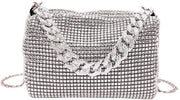 Borsa con Strass per Donna – Tas da Sposa – Borsa con Scintille per la Sera – Borsa per Festa e Promesse