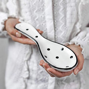Schiacciapatate in Ceramica a Mano - Bianco e Nero - Design Unico
