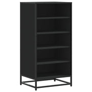 Scarpiera | Mobile per scarpe Nera 48x38x97,5 cm in Legno Multistrato