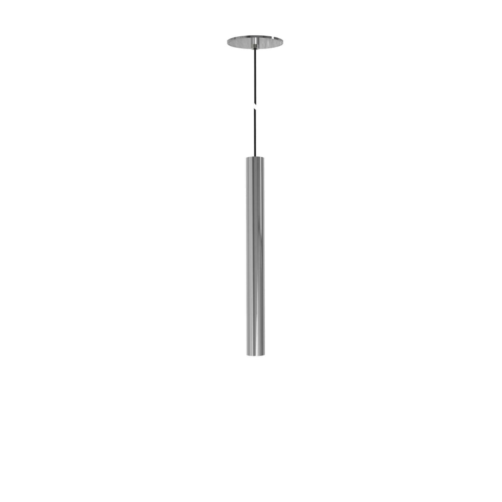 Atmos Slim Lampada LED a Sospensione Tubolare 6W, Installazione Doppio Sistema Incasso/Superficie, Tecnologia Tuya Smart, 2700K-4000K, Argento