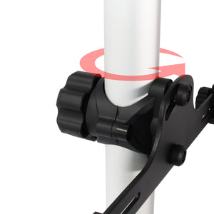 Portabiciclette telescopico per 2 bici da 20 kg 160-340 cm, regolabile con bracci girevoli 360°