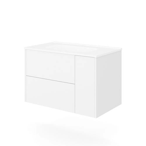 Base sospesa con cassetti cm 100 mod. TRIO - Bianco Opaco