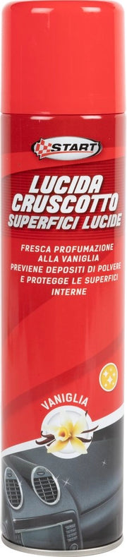 Spray Detergente Lucida Cruscotto Vaniglia  400 ml per auto