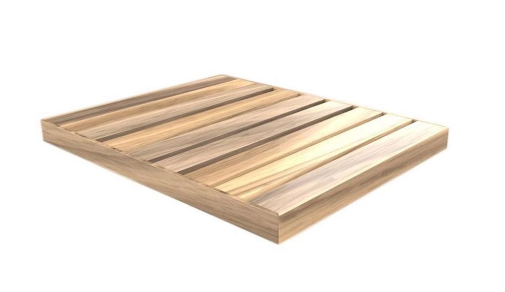 Piatto Doccia da Esterno 100x80 cm in Legno di Okumè Arkema Naturale