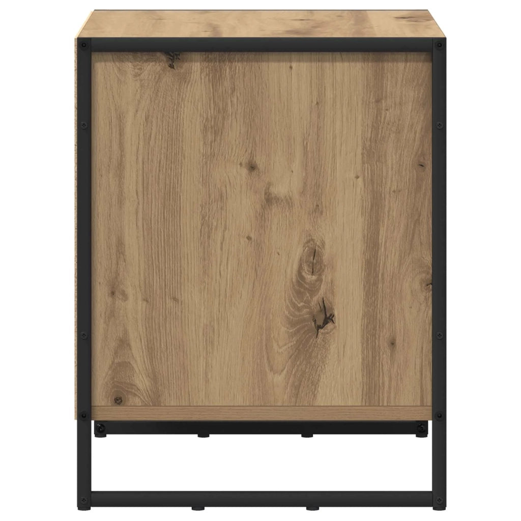 Comodino-Tavolino da notte Rovere Artigianale 50 x 39.5 x 50 cm Legno multistrato