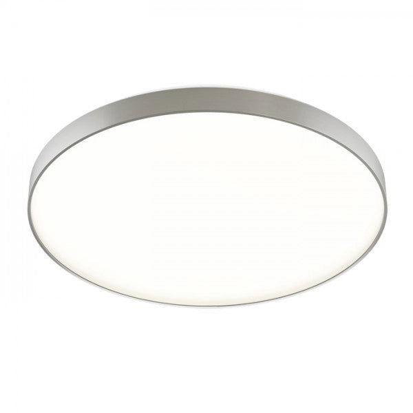 Plafoniera MENSA R 80 da soffitto alluminio pettinato 230V LED 80W 3000K